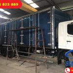 Xe tải thùng kín chở Pallet